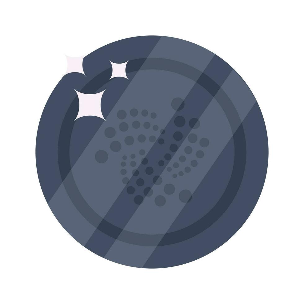 Well designed icon of IOTA coin, cryptocurrency coin vector design