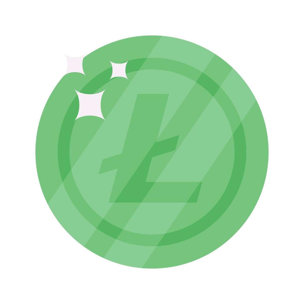 Well designed icon of Litecoin, cryptocurrency coin vector design