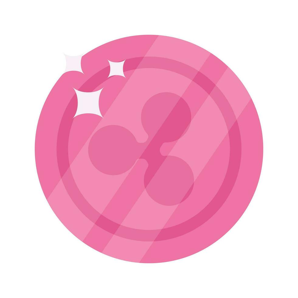 Well designed icon of ripple coin, cryptocurrency coin vector design