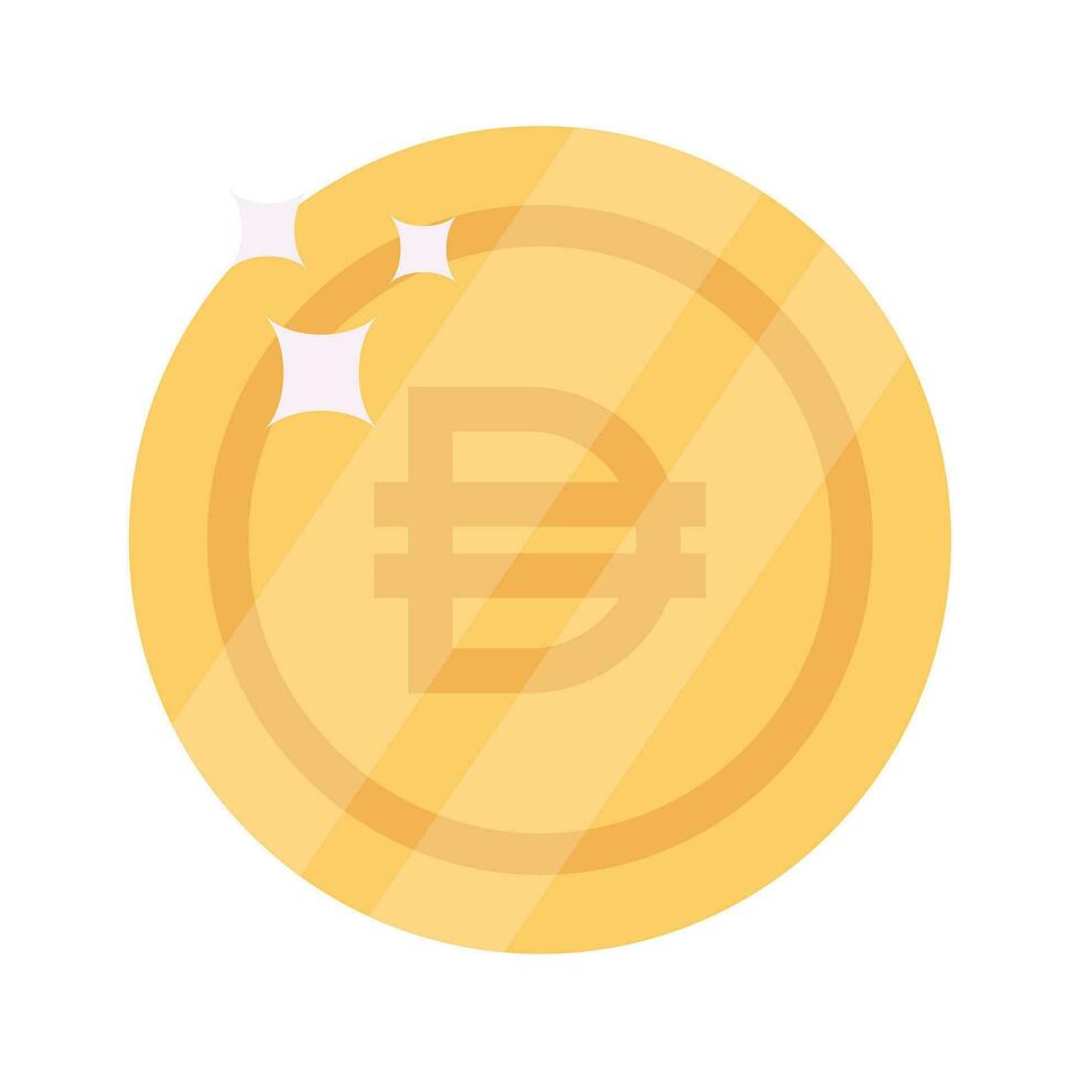 Well designed icon of Dai coin, cryptocurrency coin vector design