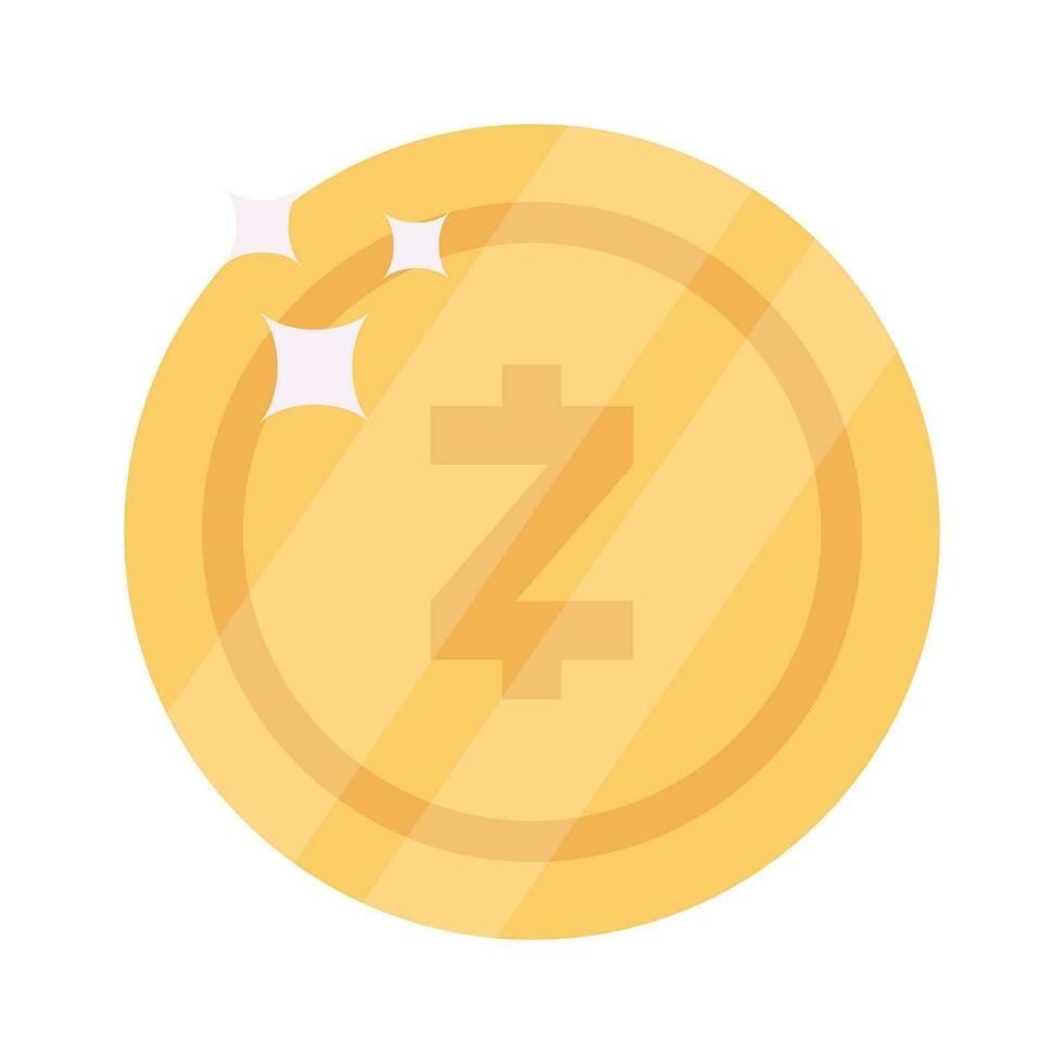 Well designed icon of Zcash coin, cryptocurrency coin vector design