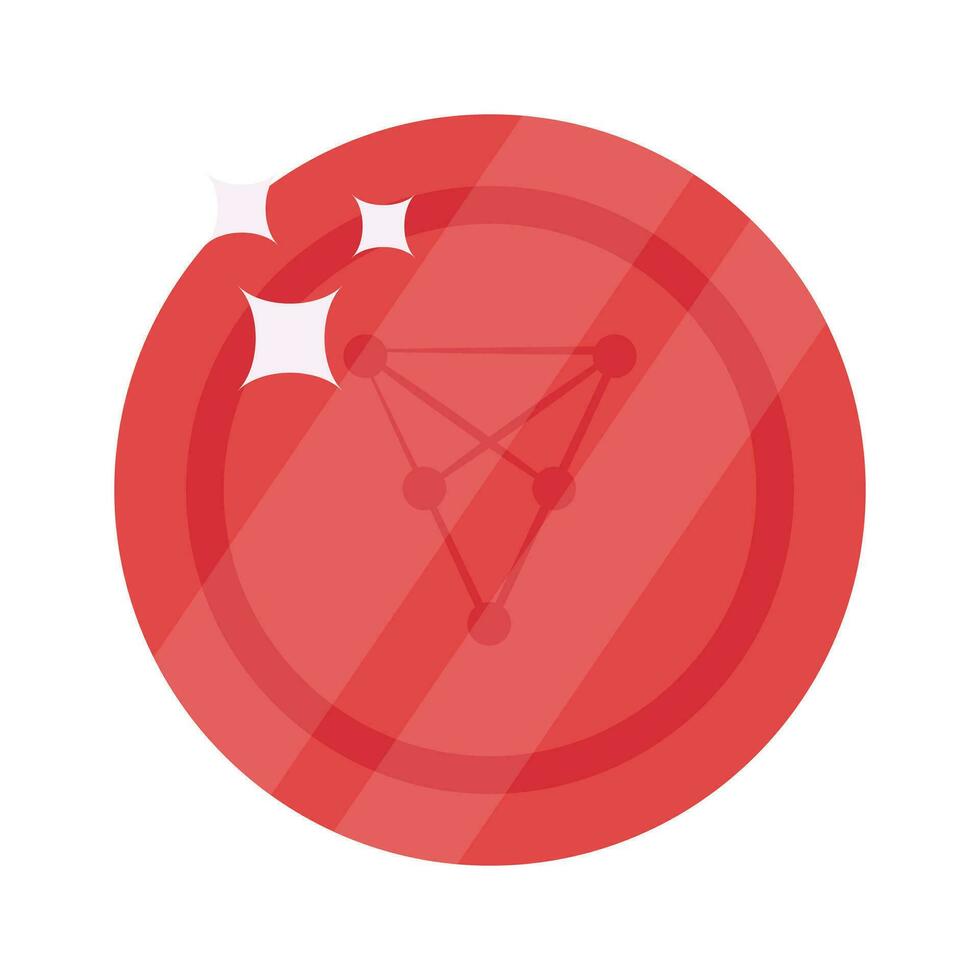 Well designed icon of Chiliz coin, cryptocurrency coin vector design