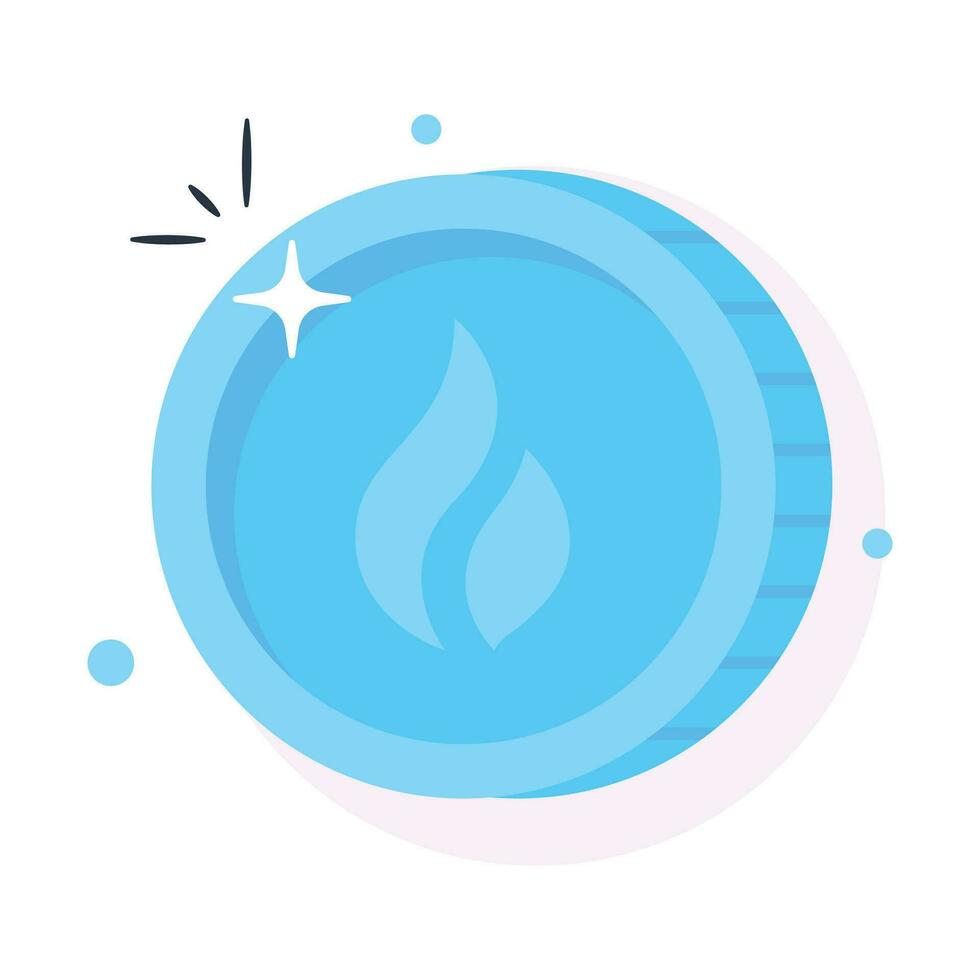 Well designed icon of Huobi Token coin, cryptocurrency coin vector design