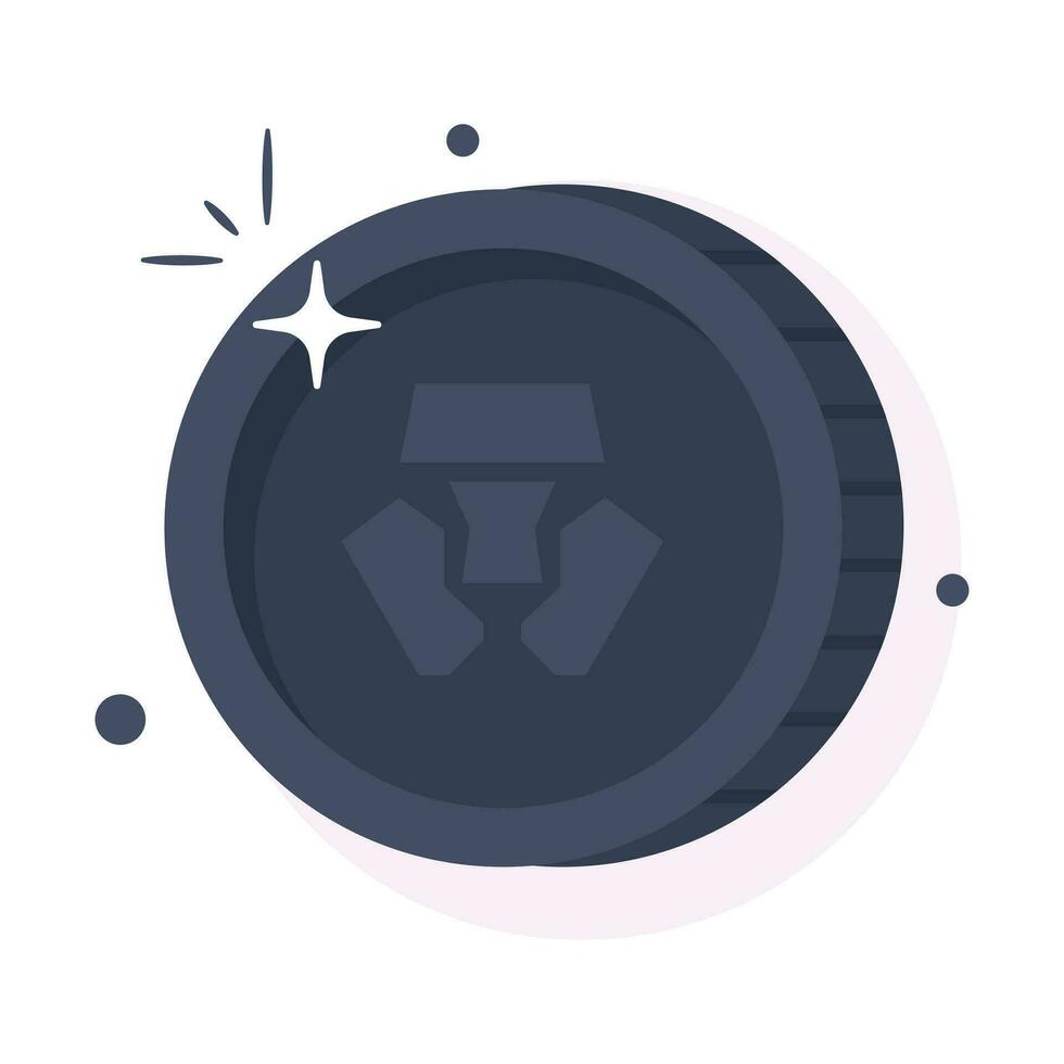 Well designed icon of CRO Coin, cryptocurrency coin vector design