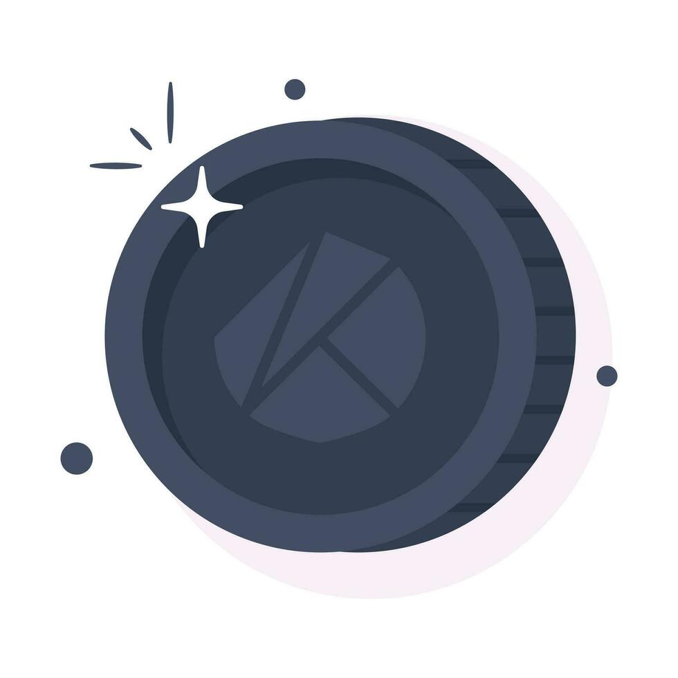 Well designed icon of Klayton coin, cryptocurrency coin vector design