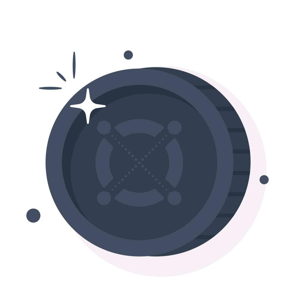 Well designed icon of Elrond coin, cryptocurrency coin vector design