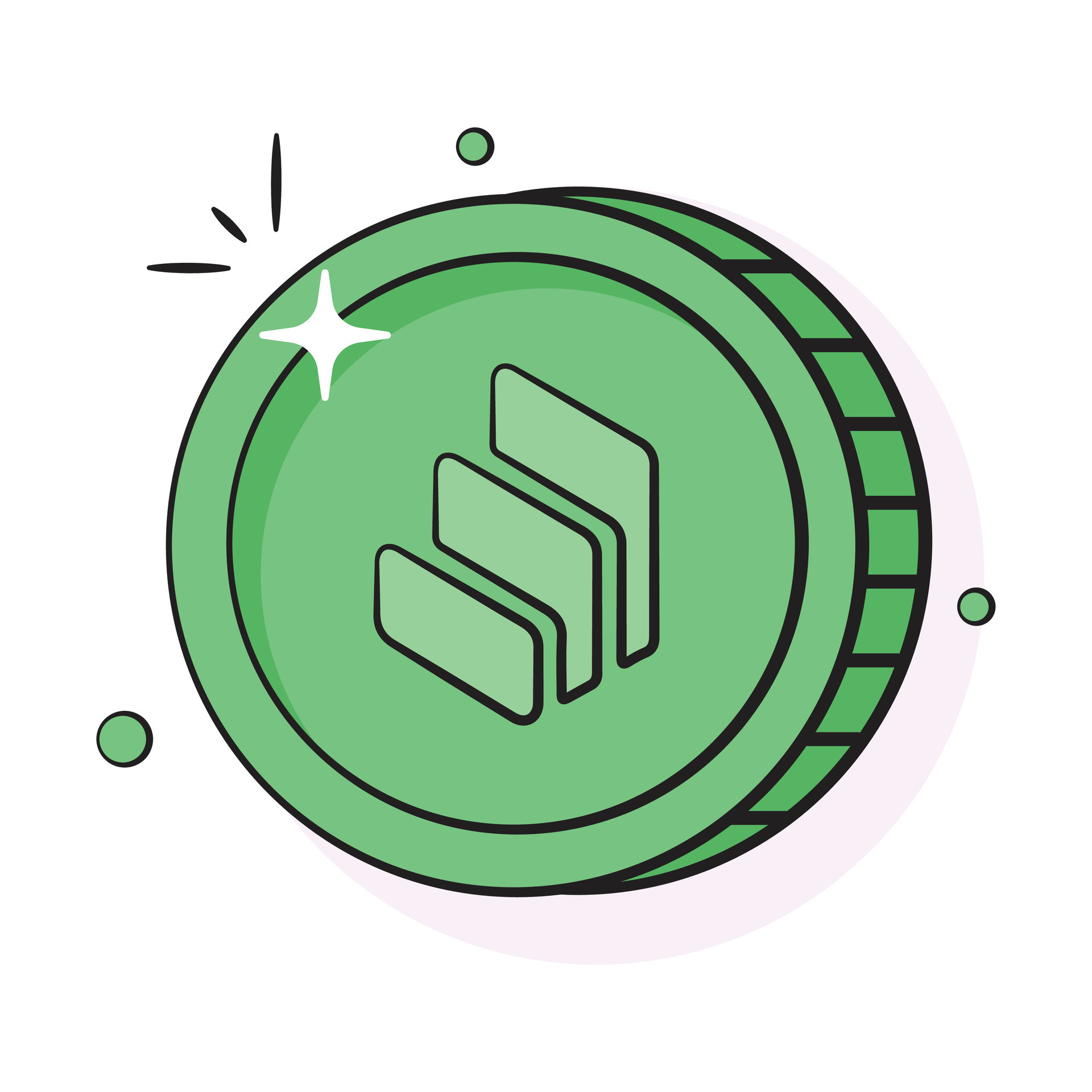 Well designed icon of Compound coin, cryptocurrency coin vector design