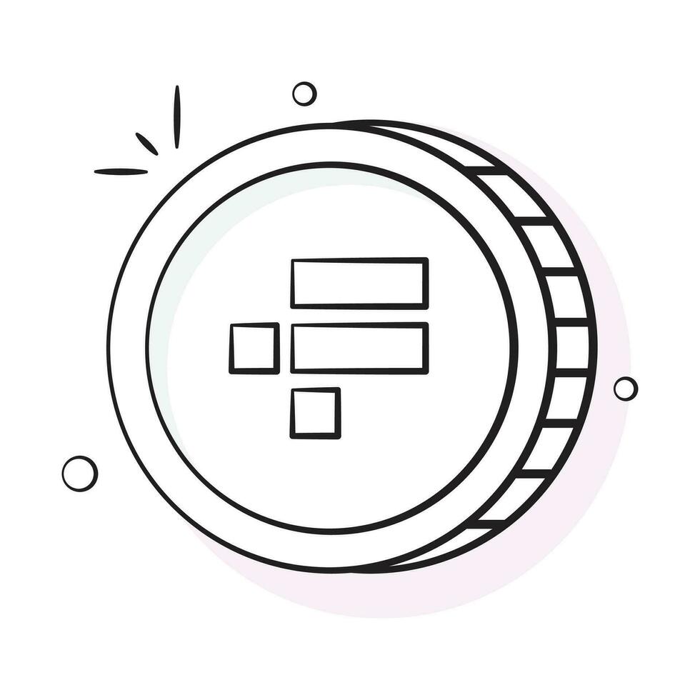 Well designed icon of FTX coin, cryptocurrency coin vector design