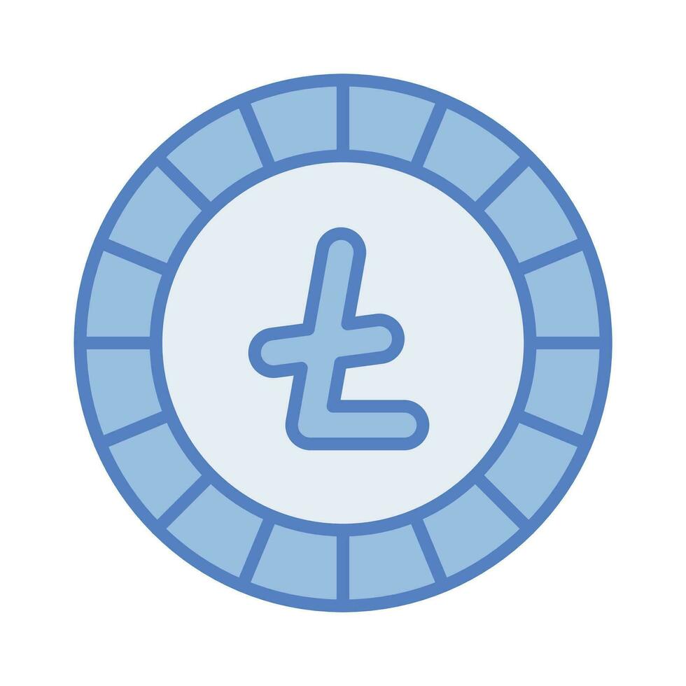 Well designed icon of Litecoin, cryptocurrency coin vector design