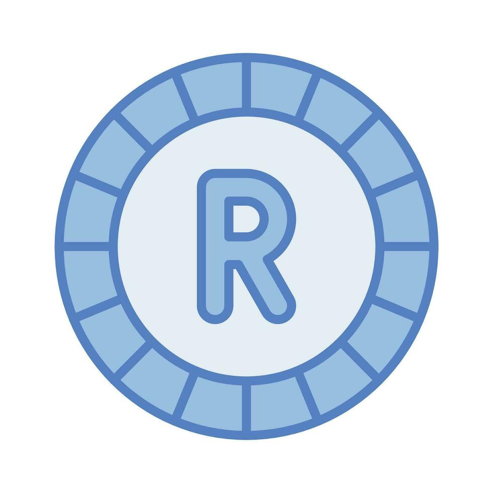 Well designed icon of ripple coin, cryptocurrency coin vector design