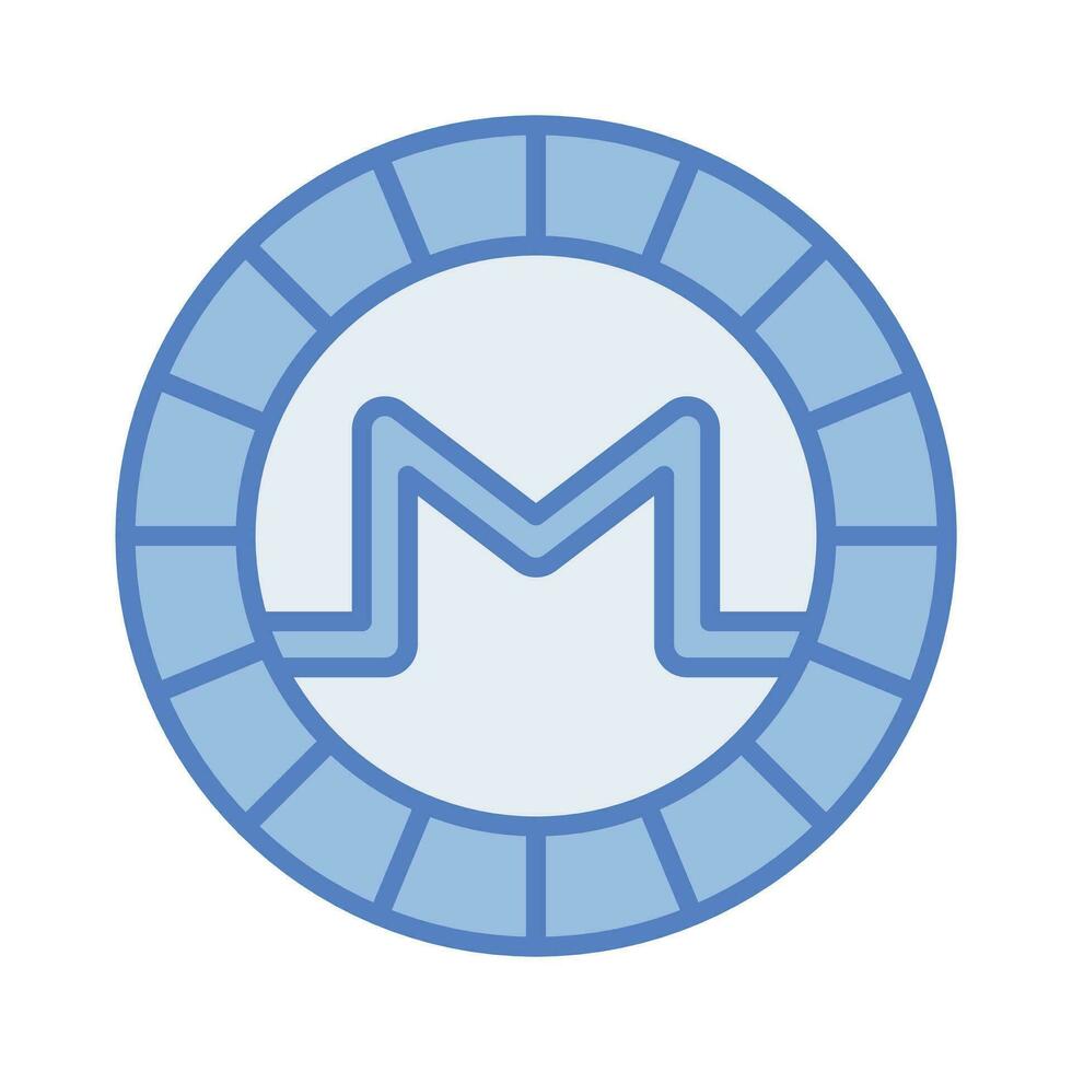 Well designed icon of Monero coin, cryptocurrency coin vector design