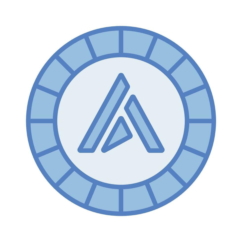 bien diseñado icono de ardor moneda, criptomoneda moneda vector diseño