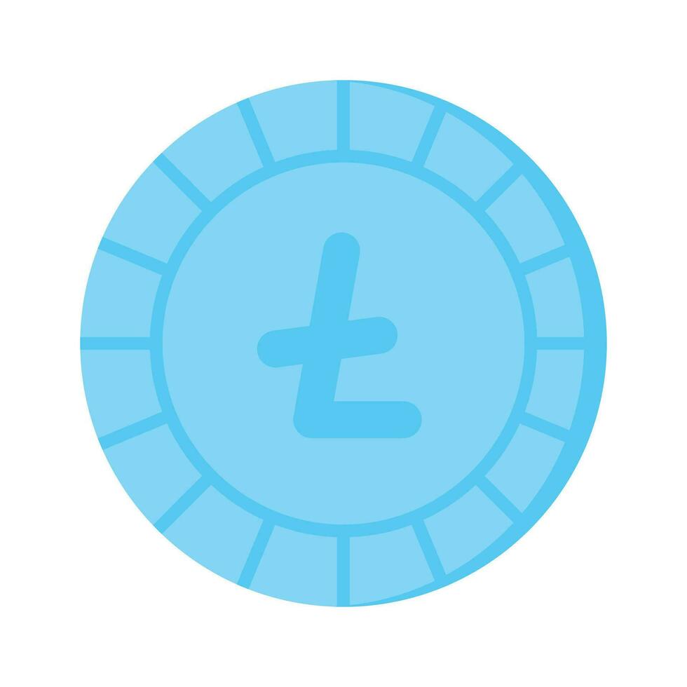 Well designed icon of Litecoin, cryptocurrency coin vector design