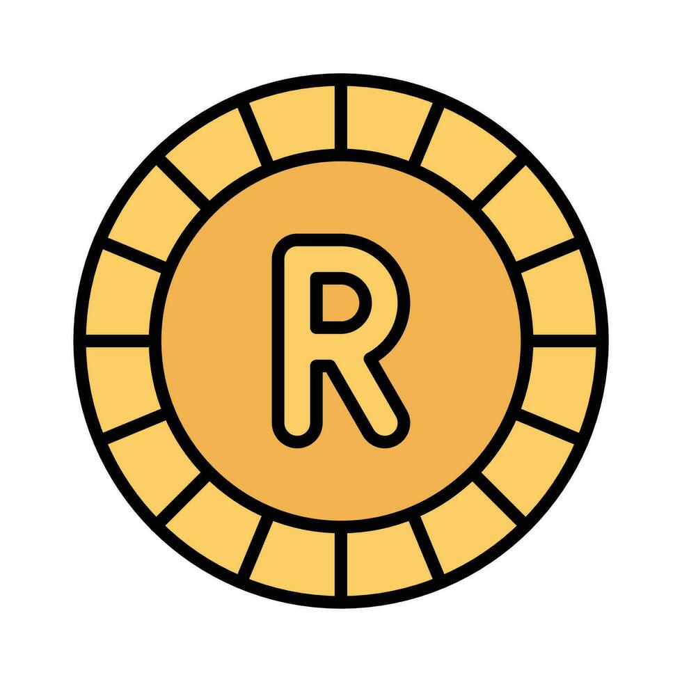 Well designed icon of ripple coin, cryptocurrency coin vector design