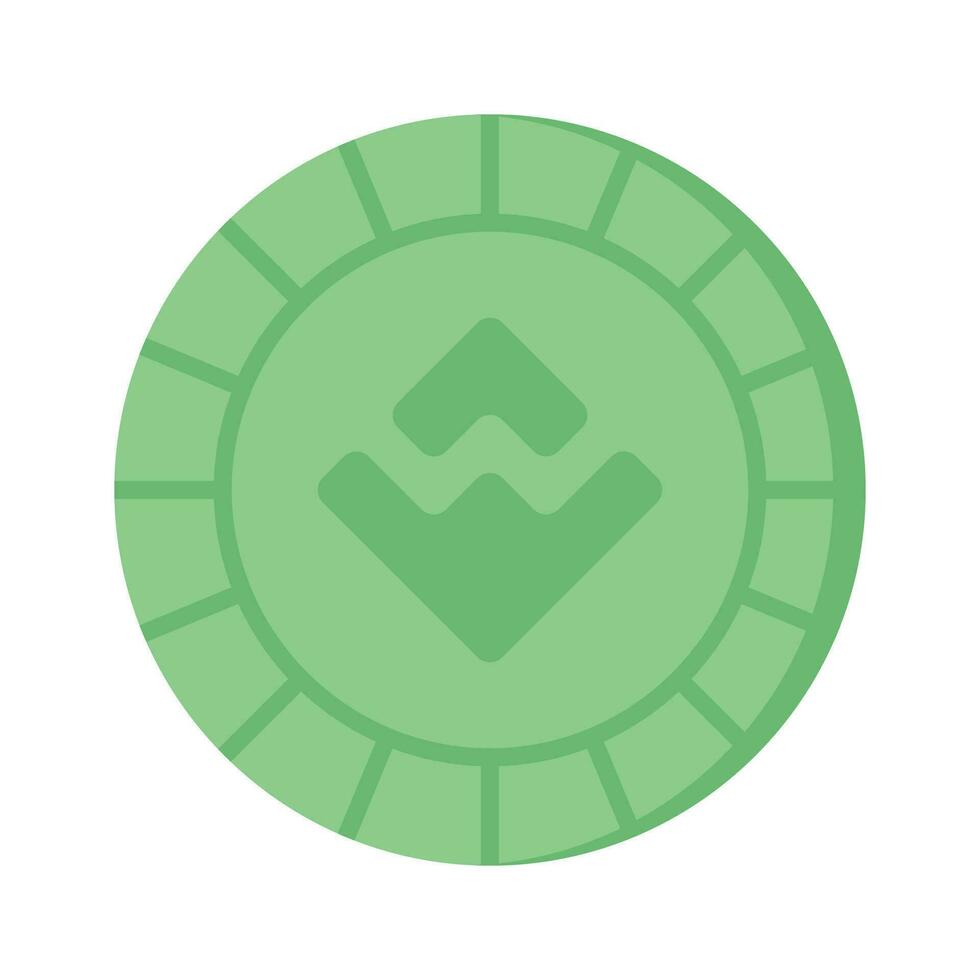 Well designed icon of wave coin, cryptocurrency coin vector design