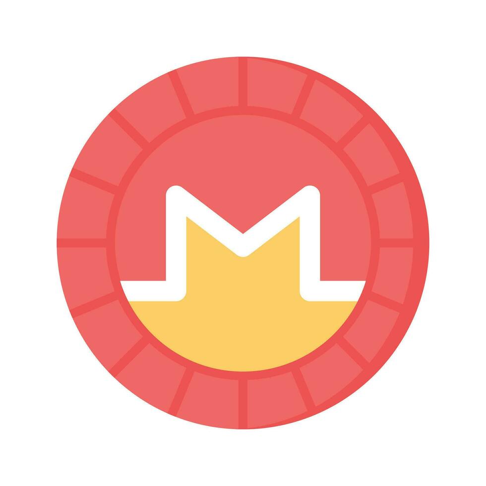 Well designed icon of Monero coin, cryptocurrency coin vector design