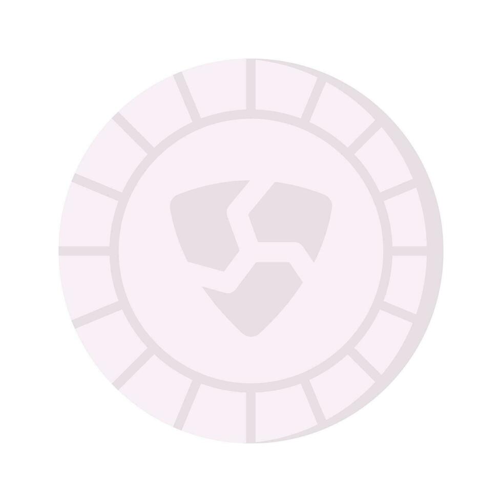 Well designed icon of Nem coin, cryptocurrency coin vector design