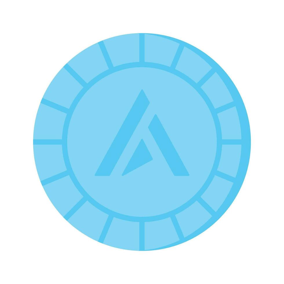 Well designed icon of Ardor coin, cryptocurrency coin vector design
