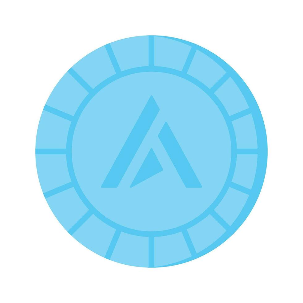 Well designed icon of Ardor coin, cryptocurrency coin vector design