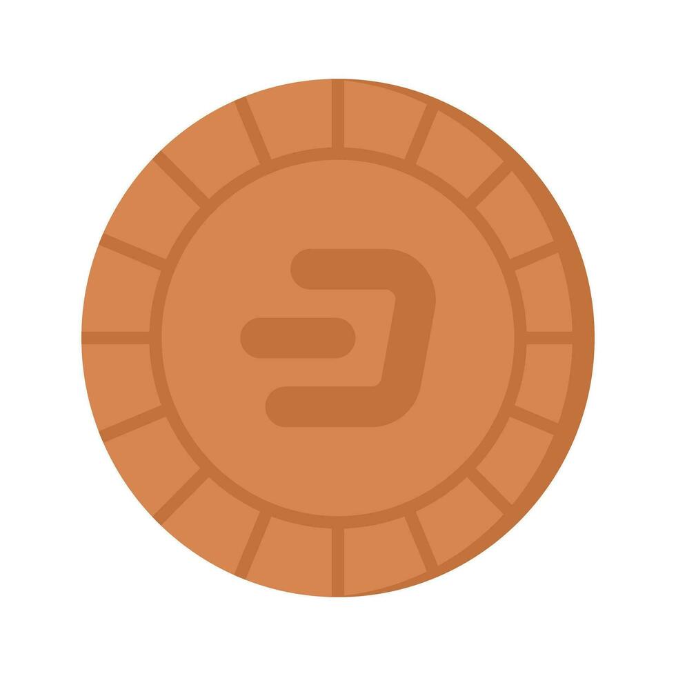 bien diseñado icono de guión moneda, criptomoneda moneda vector diseño