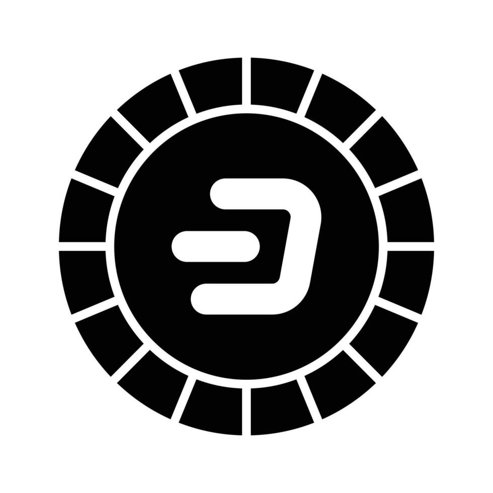 Well designed icon of Dash coin, cryptocurrency coin vector design