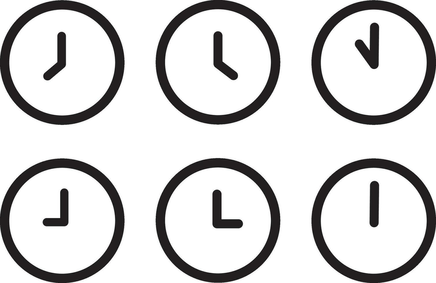 clock icon in trending flat style isolated on background. Clock icon page symbol for your web site design Clock icon logo, app, UI. Vector illustration clock icon, EPS10, Design.