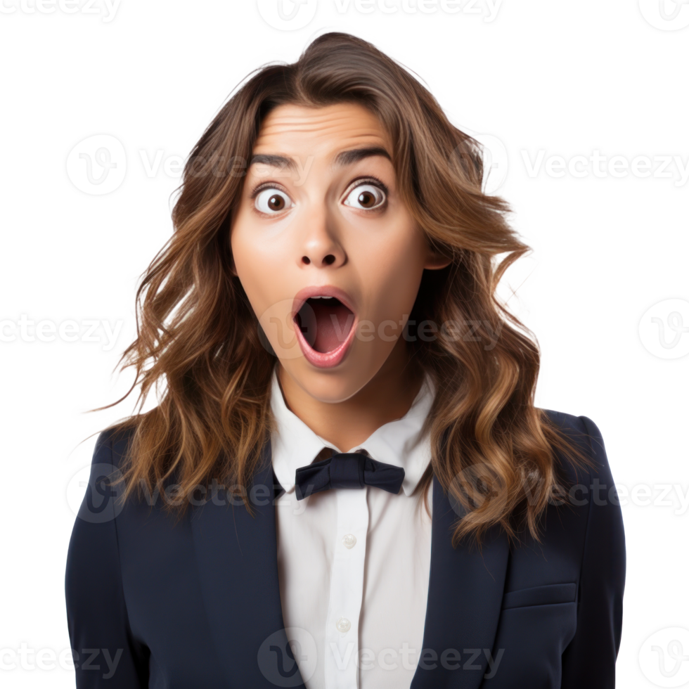 Excited and Surprised Young Manager png