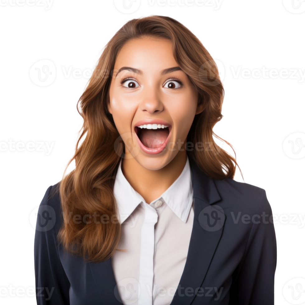 Excited and Surprised Young Manager png