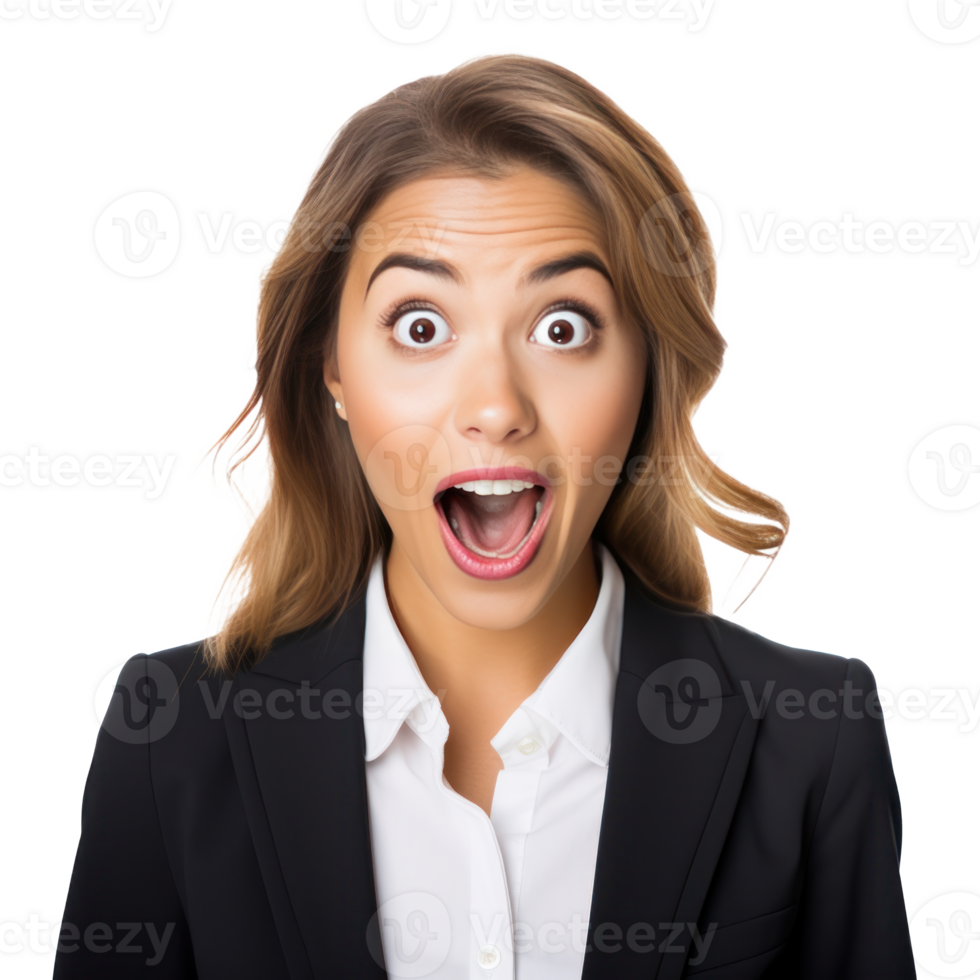 Excited and Surprised Young Manager png