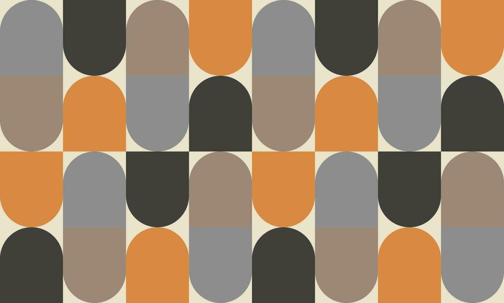 Vintage retro geometric pattern background vector