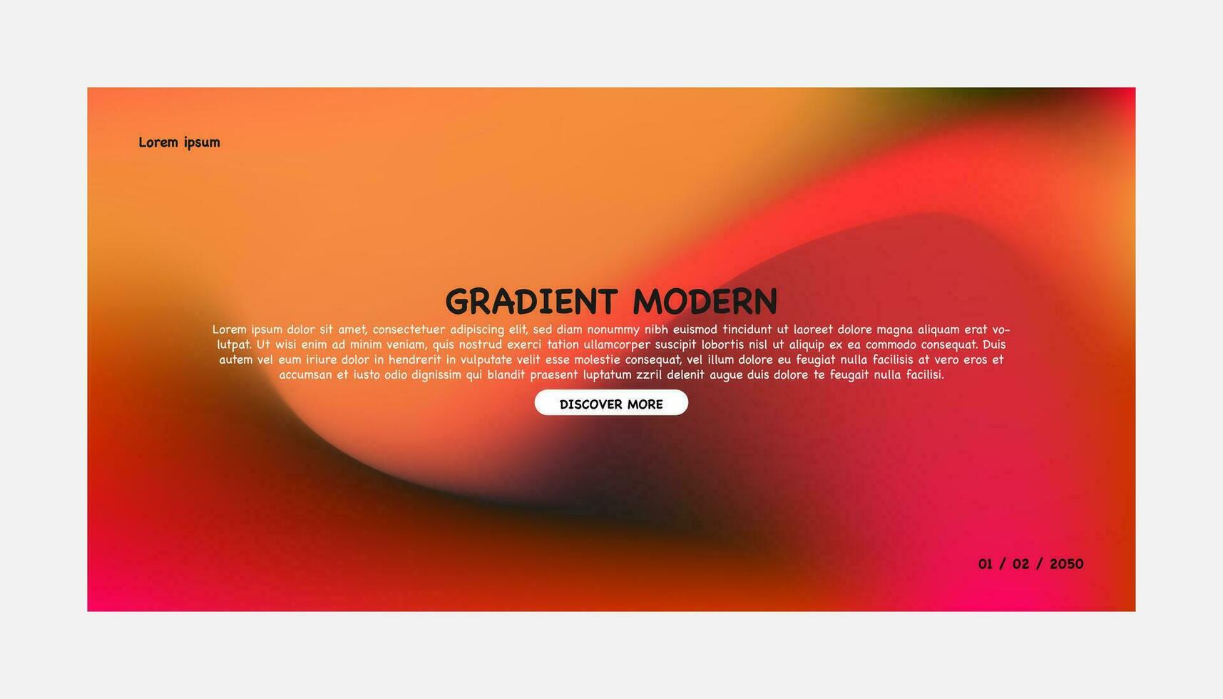 Abstract color gradient modern blurred background and film grain texture template with an elegant vector