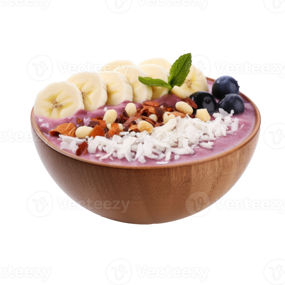 Acai bowl Similar to a smoothie bowl, but with acai berries png