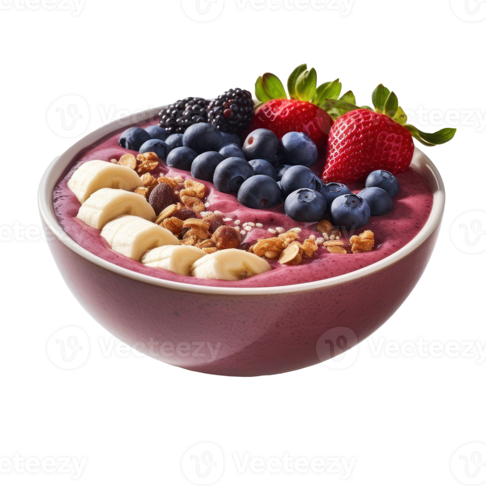 Acai bowl Similar to a smoothie bowl, but with acai berries png
