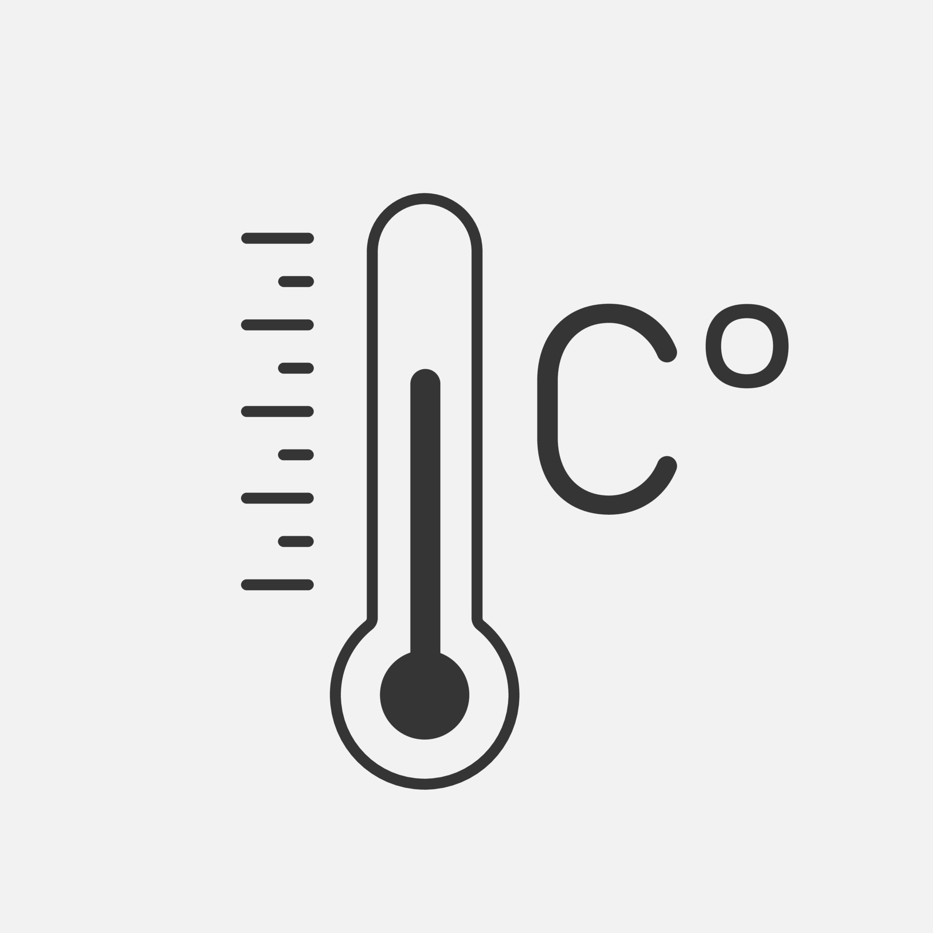 Celsius degree thermometer line icon vector 30768178 vector art at