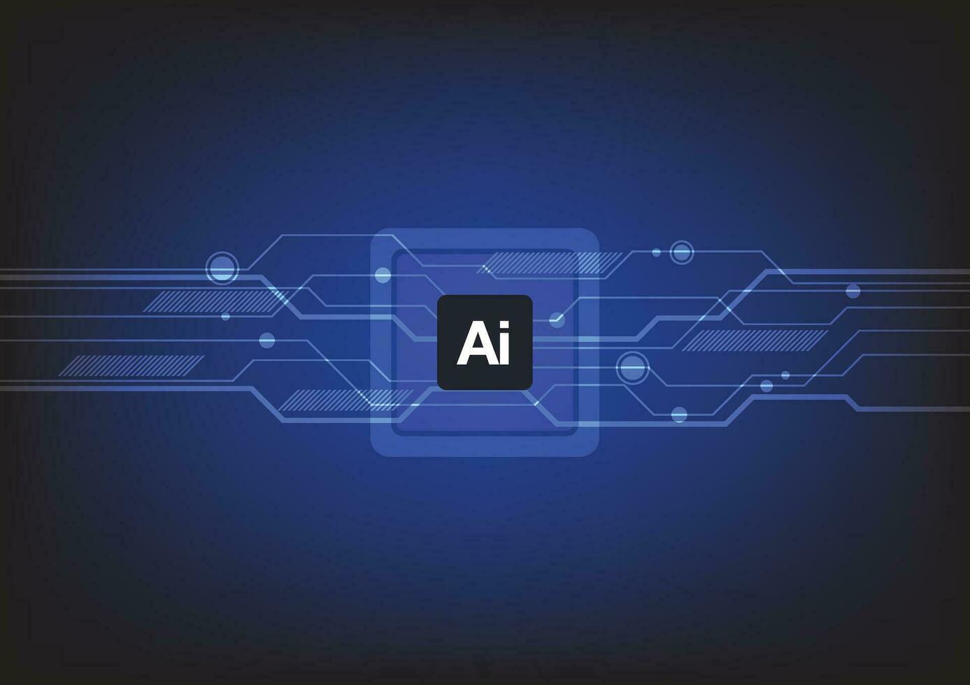 AI artificial intelligence chip vector