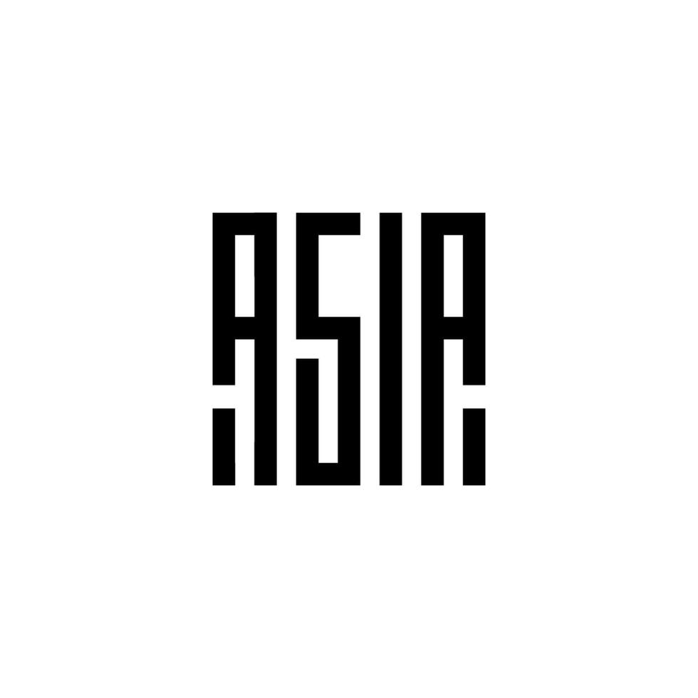 resumen letra un y Asia logo diseño monograma vector gráfico símbolo icono ilustración creativo idea