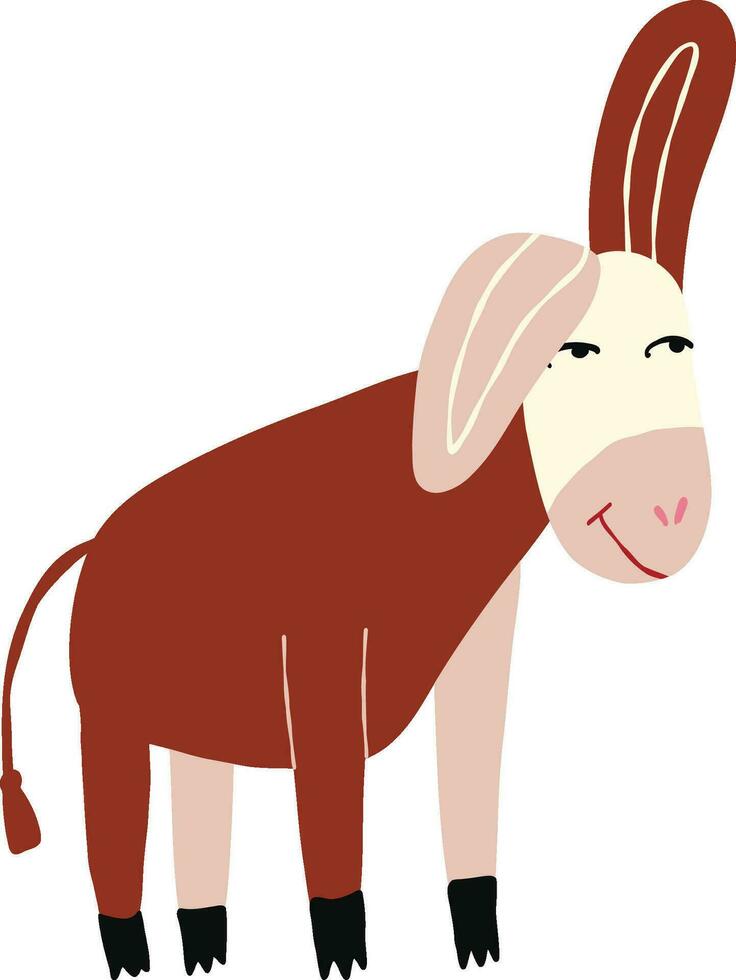 linda gracioso dibujos animados vaca personaje. extraño vaca animal ilustración vector