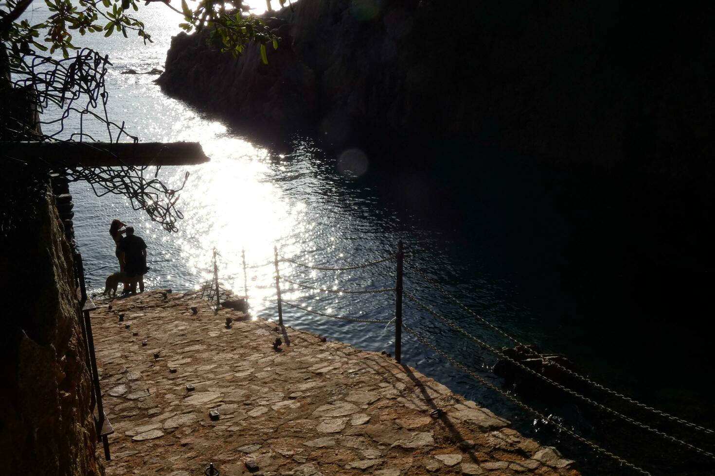 Costa brava and coastal path along the rugged coastline of northern catalonia, Spain photo