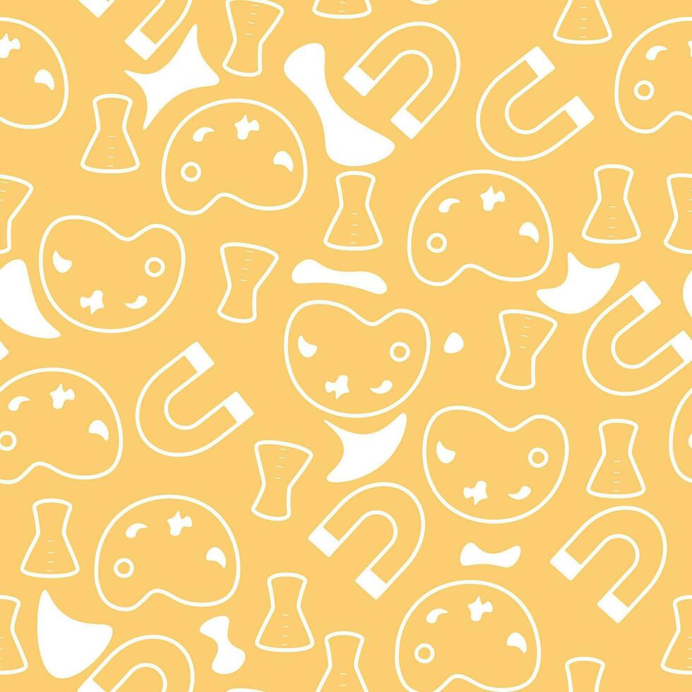 back to school vector simple seamless pattern for background