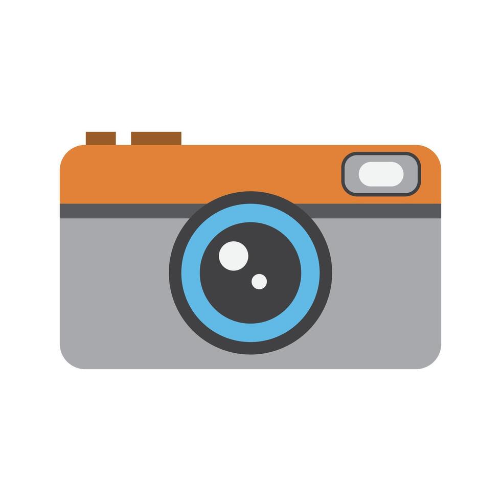 camera icon vector flat design