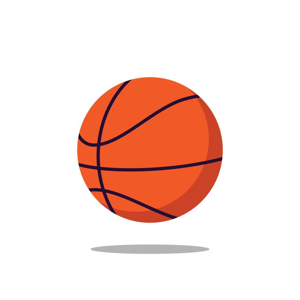 basketball icon vector illustration flat design style