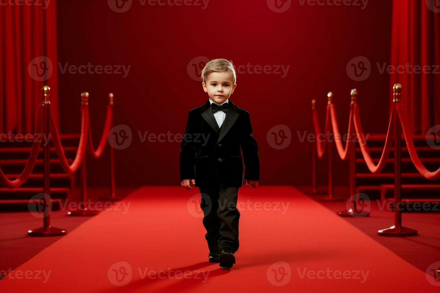 Charming Child red carpet. Generate AI photo