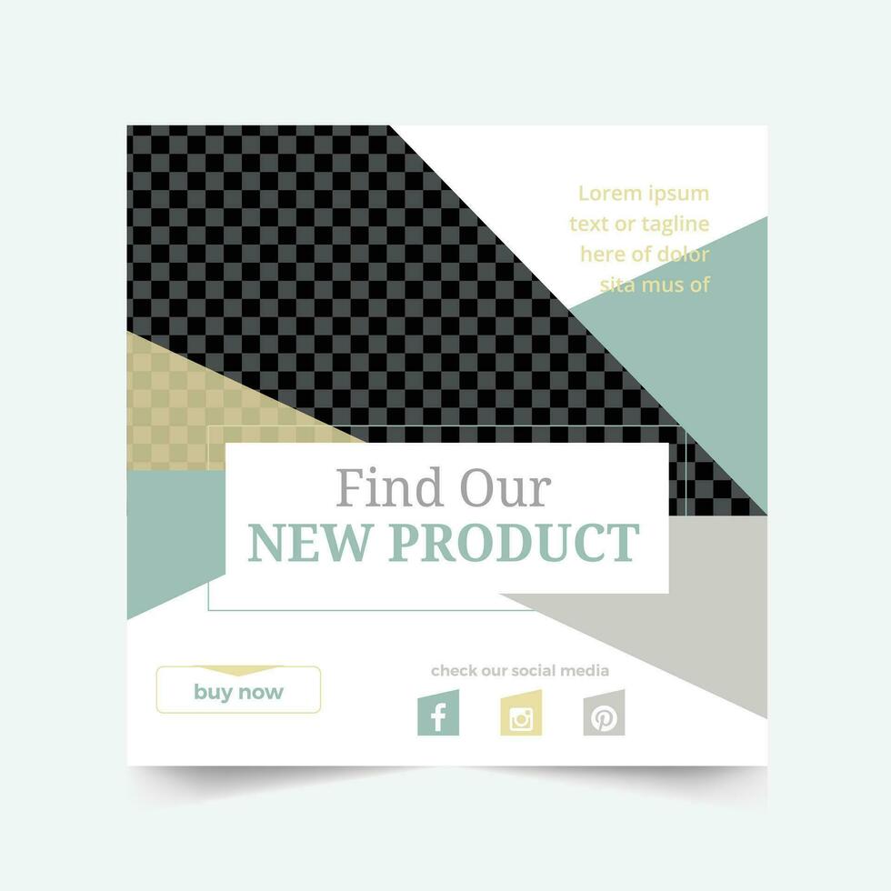 social media post template vector