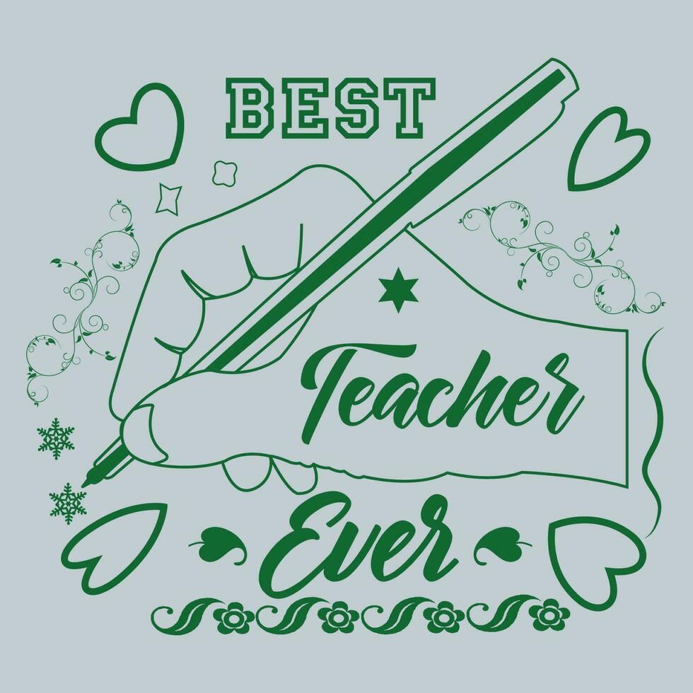 Teachers day vector template