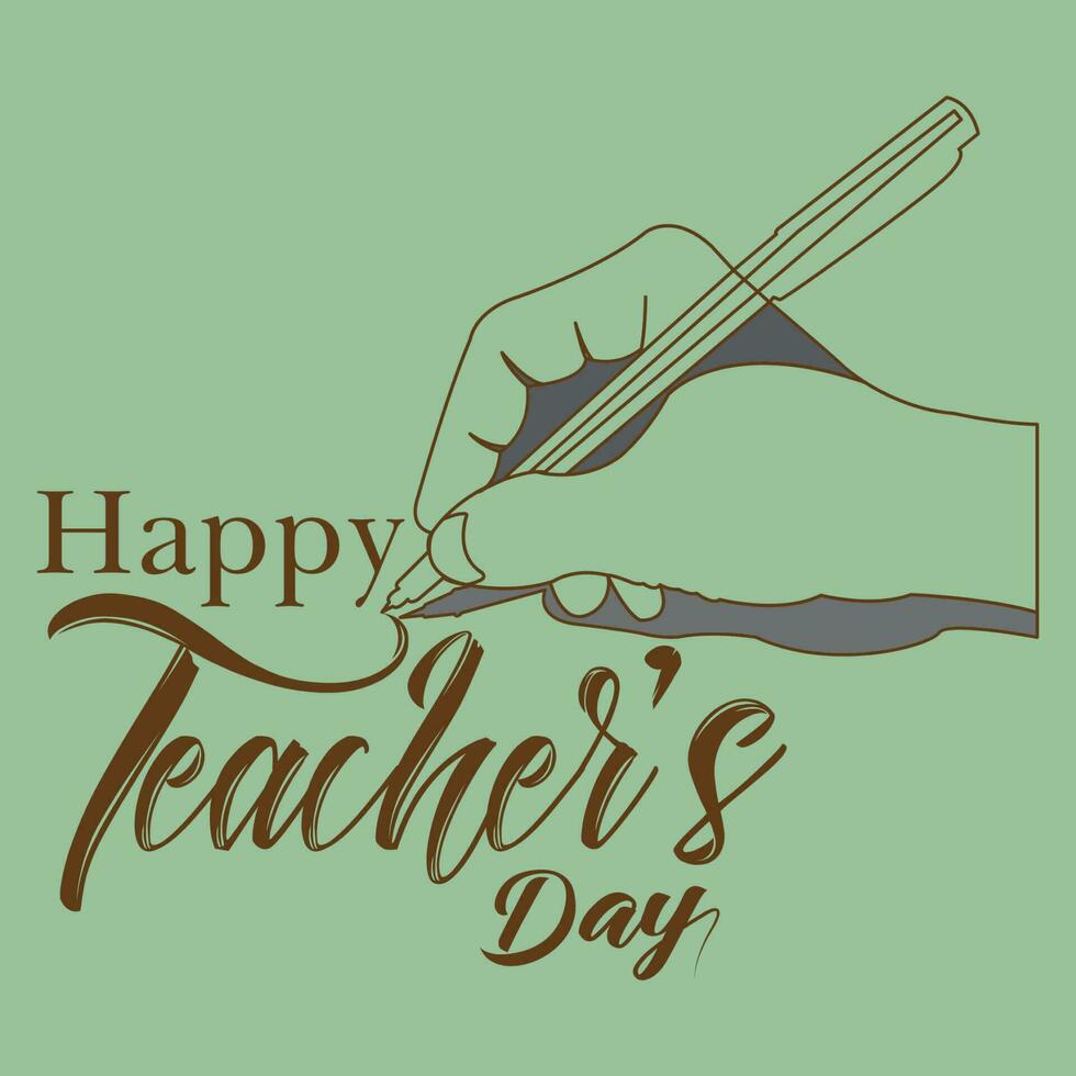 Teachers day vector template