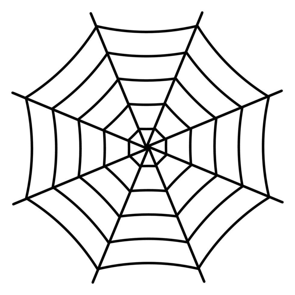 araña web negro silueta icono vector