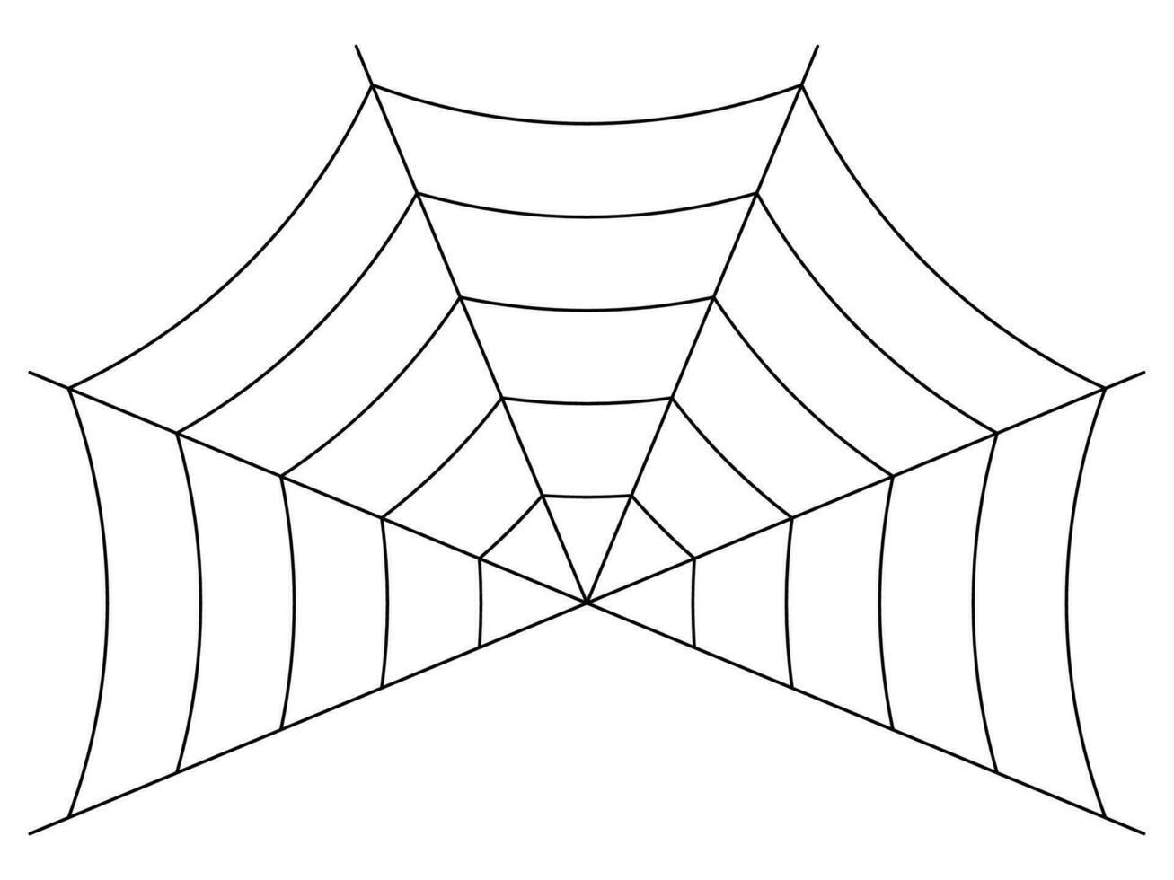 Spider Web Icon Halloween Cobweb vector