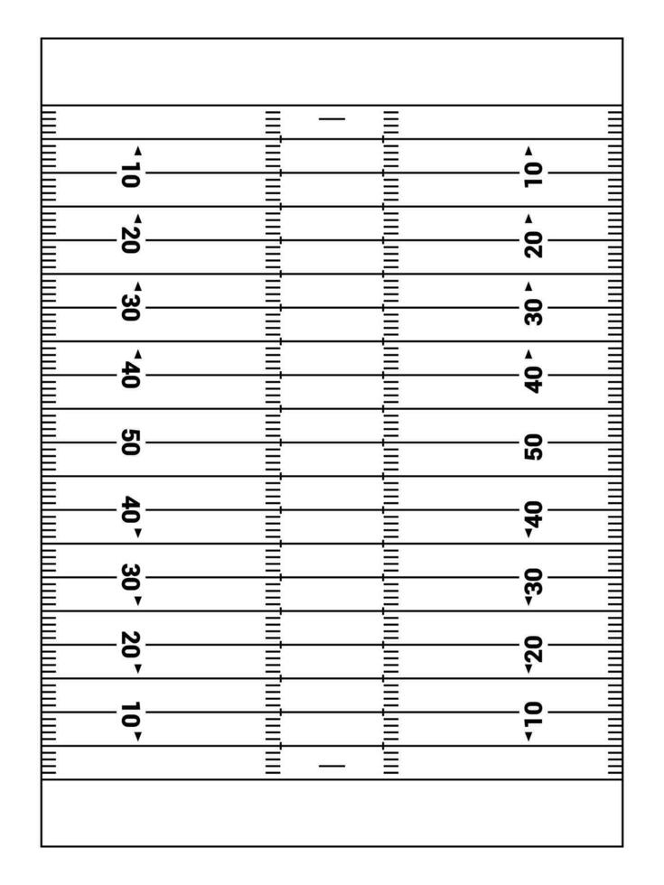 American Football Field Diagram vector