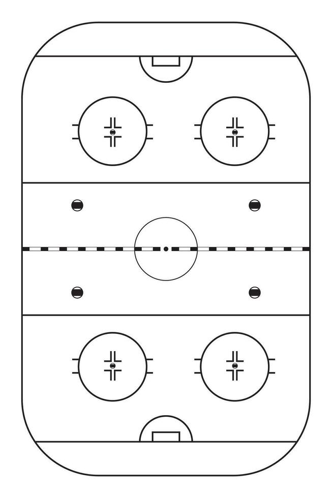 Ice Hockey Rink Diagram vector