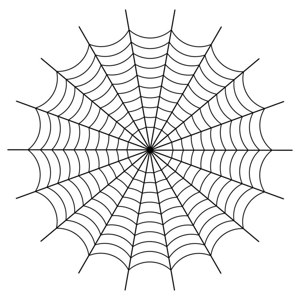 Halloween Black Spider Web Design vector